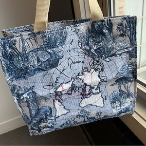 Christian Dior Around The World Tote Bag Platinum Birthday Gift Novelty